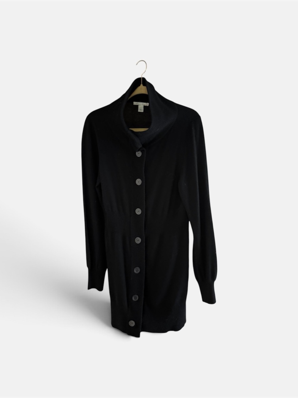 Women’s Black Long Sweater Cardigan (Size XL) Kenneth Cole